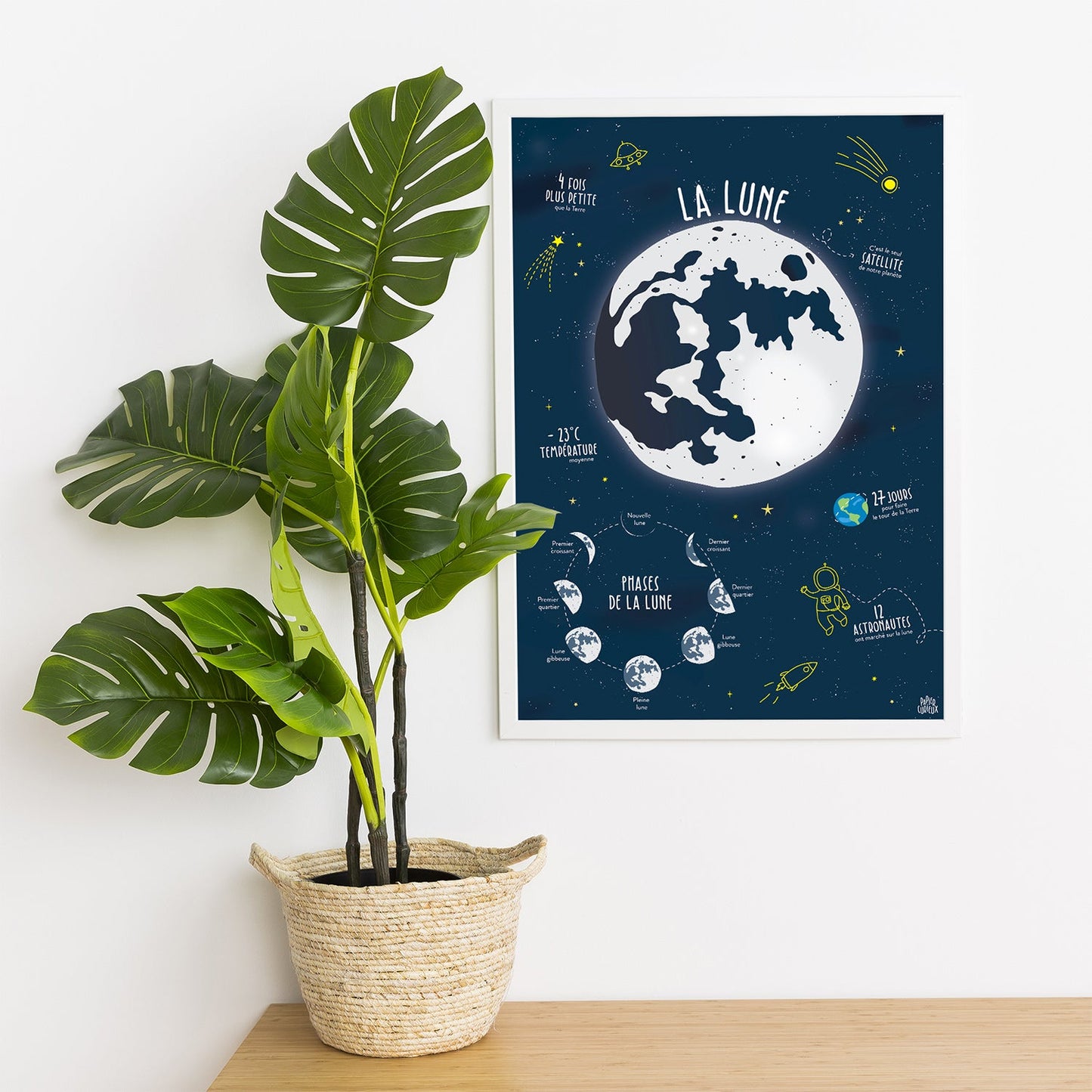 AFFICHE LA LUNE - AFFICHES - PAPIER CURIEUX