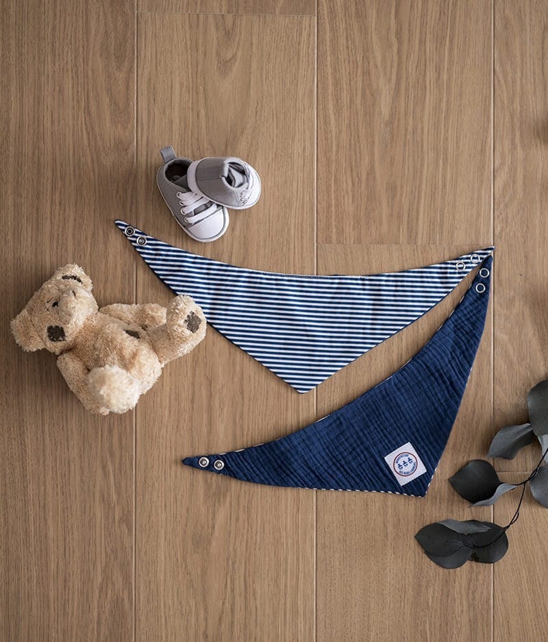 BAVE A ROI - COCORICO - BAVOIRS BANDANAS - MANUFACTURE DES BEBES FRANÇAIS