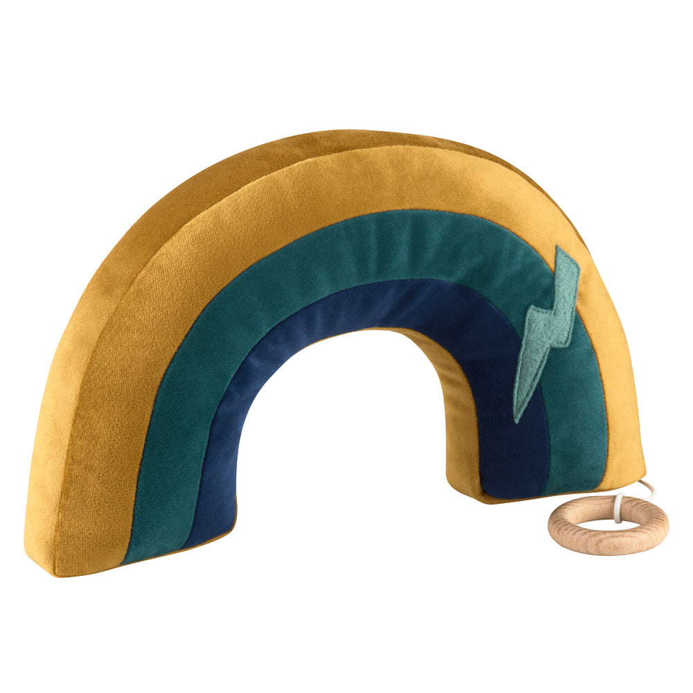 BOITE A MUSIQUE ARC EN CIEL - VERT GOLD / LA VIE EN ROSE - COUSSIN MUSICAL - POUCE ET LINA