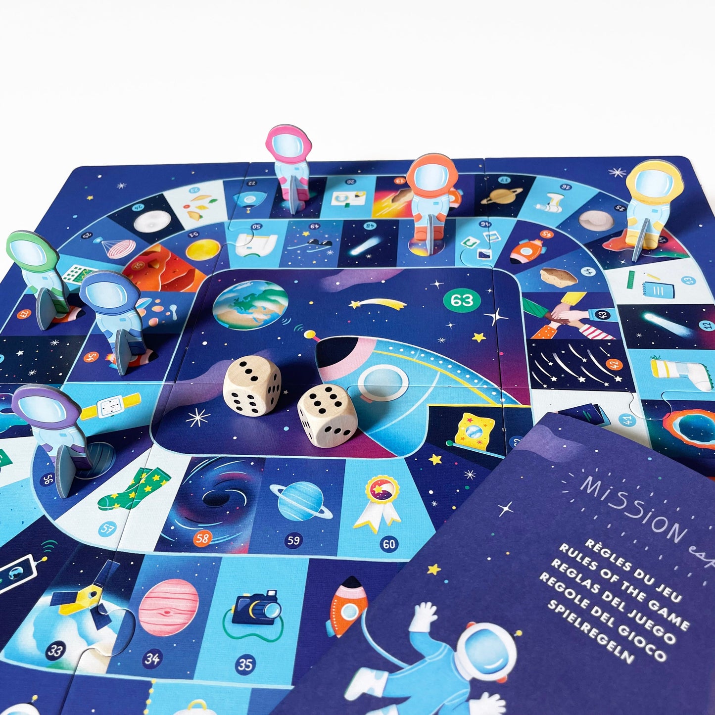 JEU DE L’OIE DE L’ESPACE - JEUX DE SOCIETE - PIROUETTE CACAHOUETE