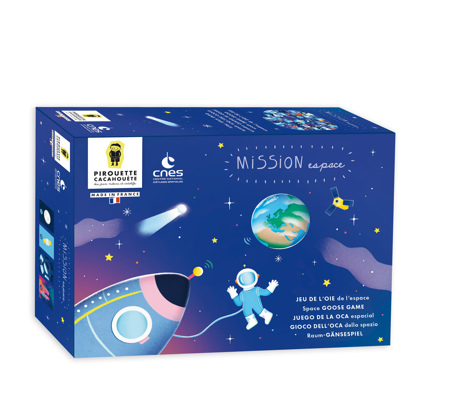 JEU DE L’OIE DE L’ESPACE - JEUX DE SOCIETE - PIROUETTE CACAHOUETE