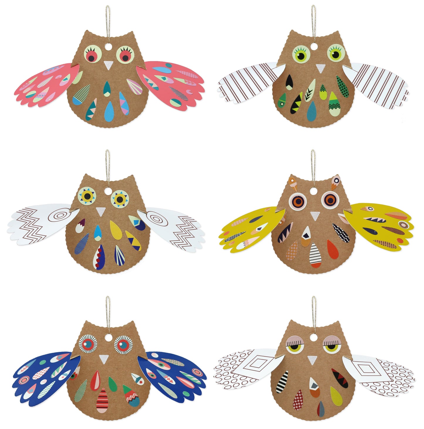 KIT CREATIF CHOUETTES - JEUX CREATIFS - PIROUETTE CACAHOUETE