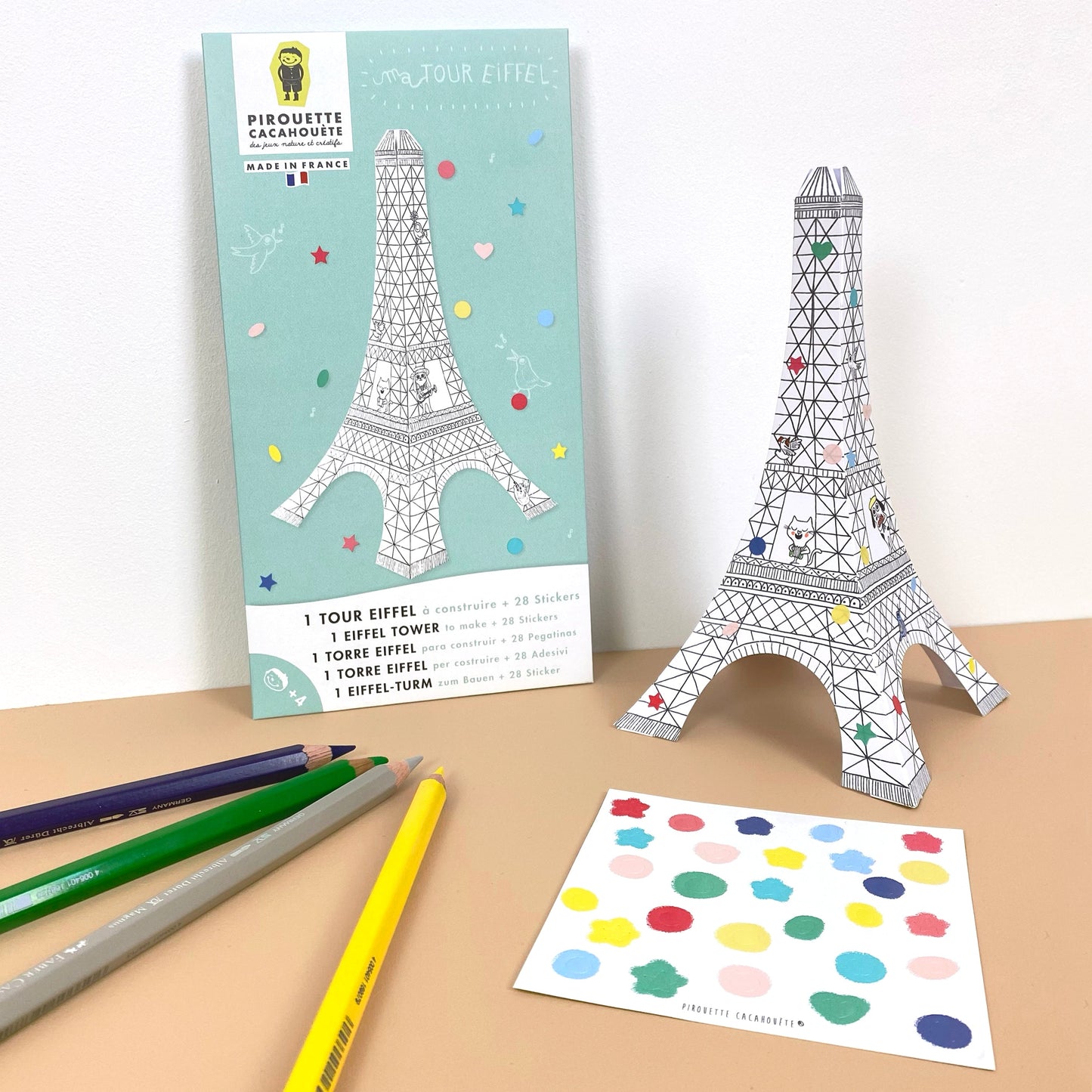 KIT CREATIF TOUR EIFFEL - JEUX CREATIFS - PIROUETTE CACAHOUETE