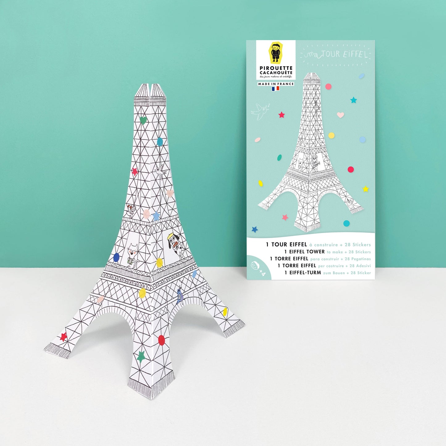 KIT CREATIF TOUR EIFFEL - JEUX CREATIFS - PIROUETTE CACAHOUETE