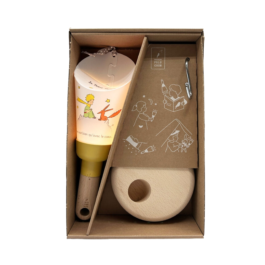 LAMPE PASSE - PARTOUT LE PETIT PRINCE ET LE RENARD JAUNE - COFFRET LAMPE NOMADE - MAISON POLOCHON