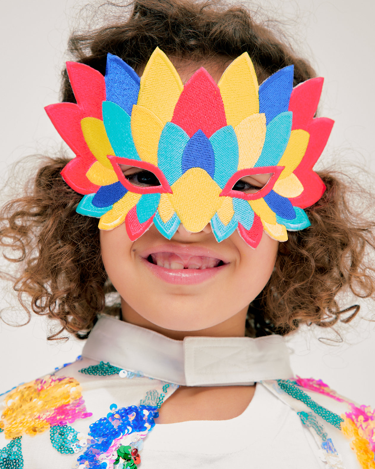 MASQUE OISEAU BRODE
