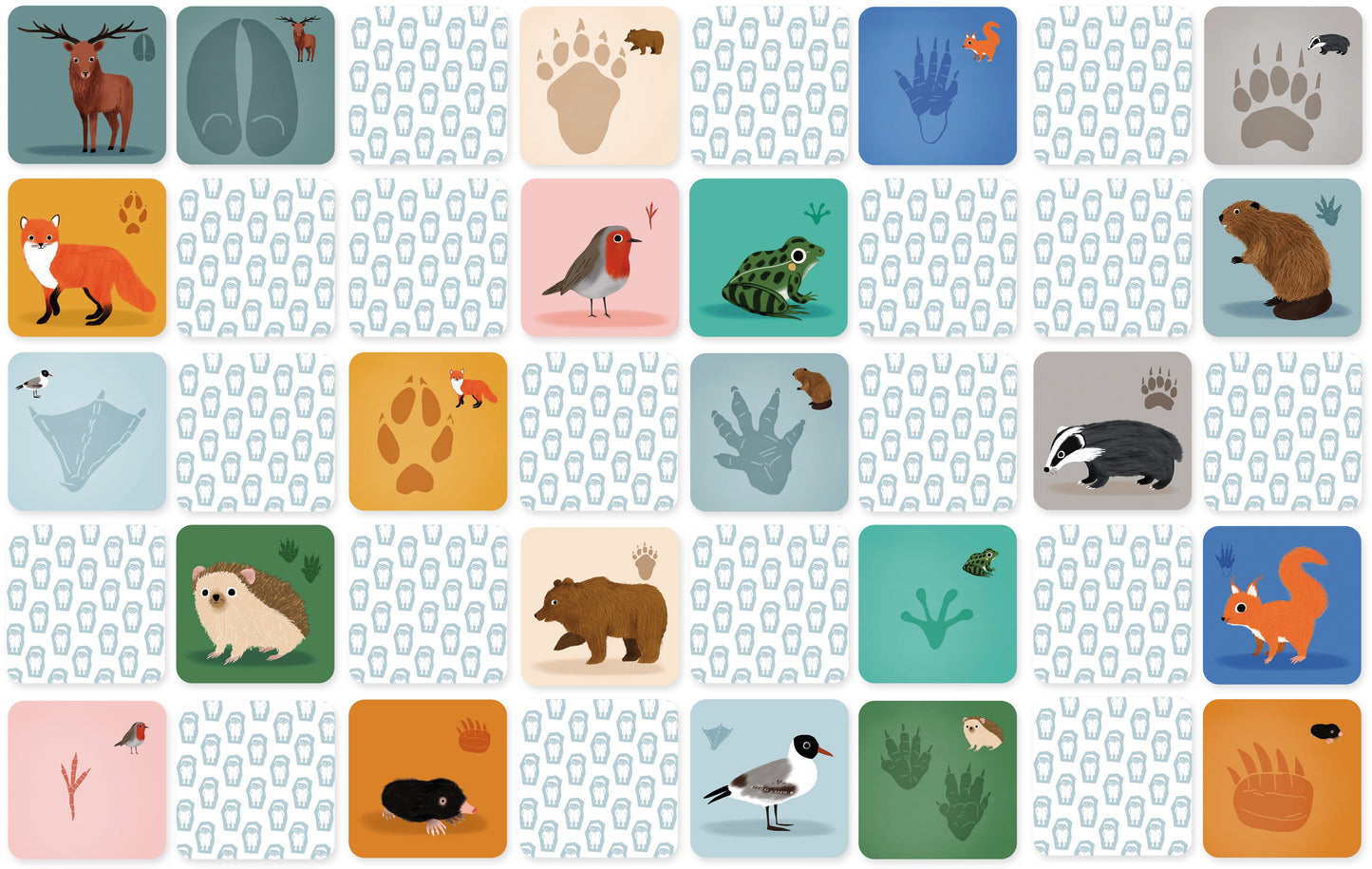 MEMORY L’ANIMAL ET SON EMPREINTE - JEUX - PIROUETTE CACAHOUETE