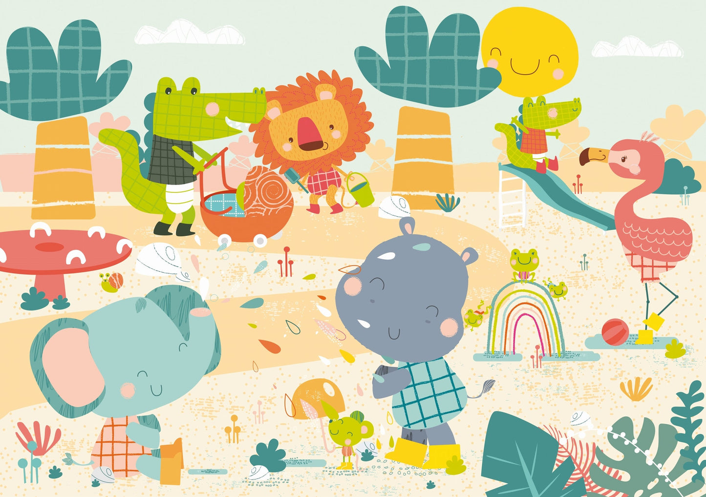 PUZZLE LA SAVANE S’AMUSE - PUZZLES - PUZZLE MICHELE WILSON