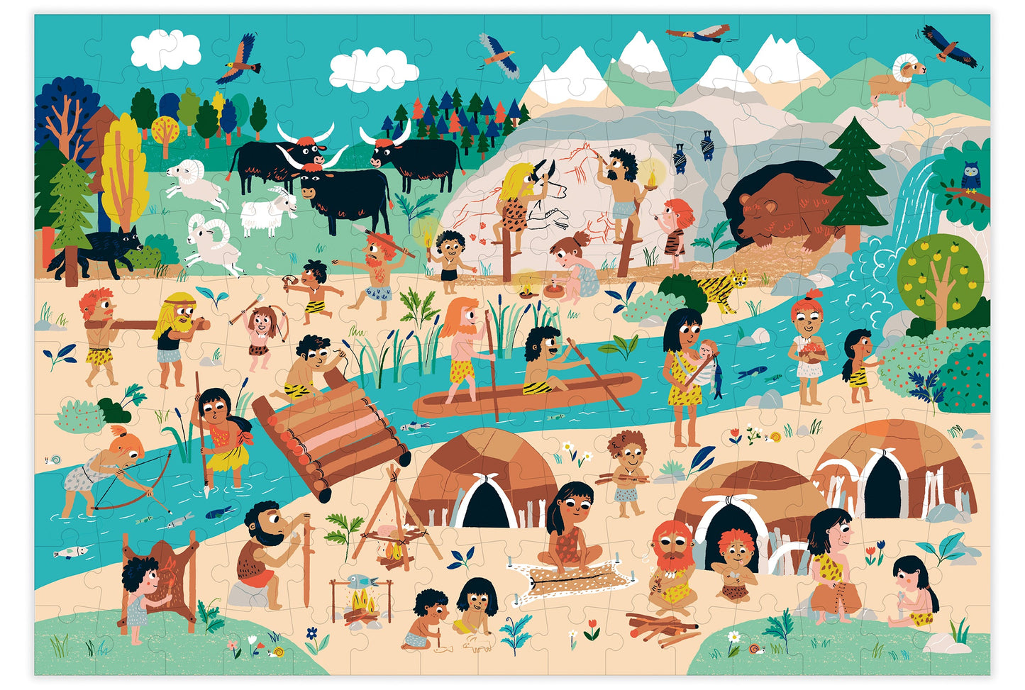 PUZZLE PREHISTOIRE - PUZZLES - PIROUETTE CACAHOUETE