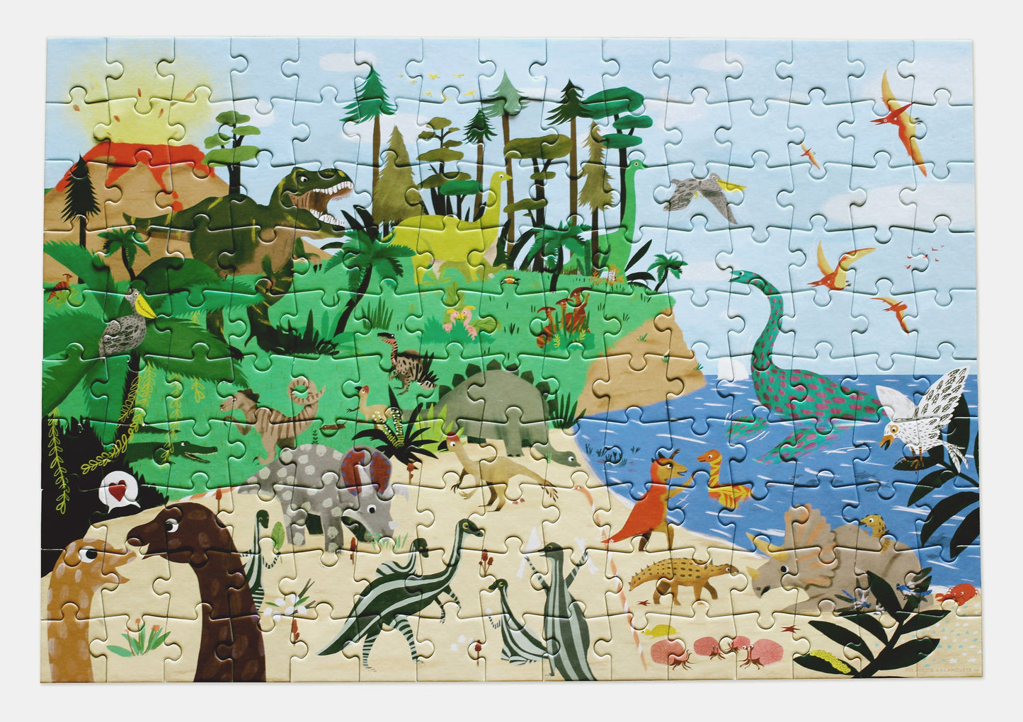 PUZZLE RETOUR AU JURASSIQUE - PUZZLES - PIROUETTE CACAHOUETE