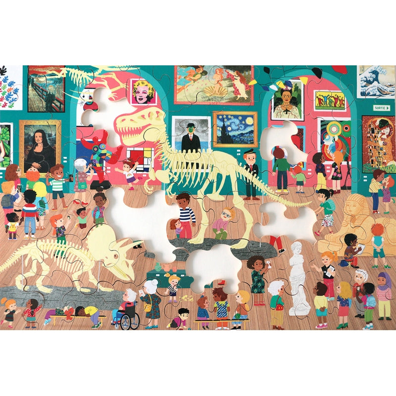 PUZZLE VISITE AU MUSEE - PUZZLES - PUZZLE MICHELE WILSON
