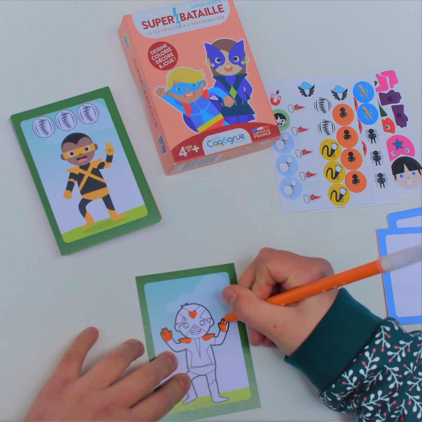 SUPERBATAILLE SUPER HEROS - JEUX DE CARTES - COQ6GRUE