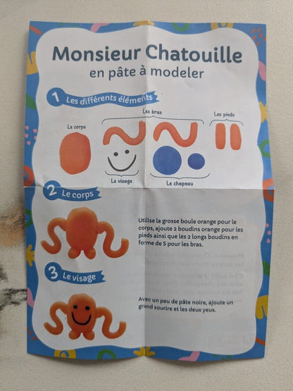 tutoriel monsieur chatouille en pate a modeler végétale made in france