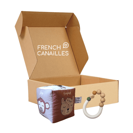 pack bébé 1 an avec cube eveil et jouet dentition