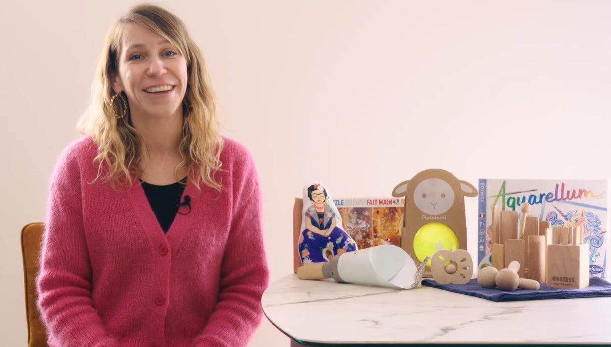 Charger la vidéo : L'histoire du concept store pour enfants French Canailles, qui propose des jeux et jouets durables fabriqués en France