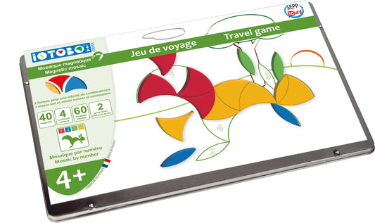 boite métallique fermée du jeu magnétique de voyage pour enfant à partir de 4 ans