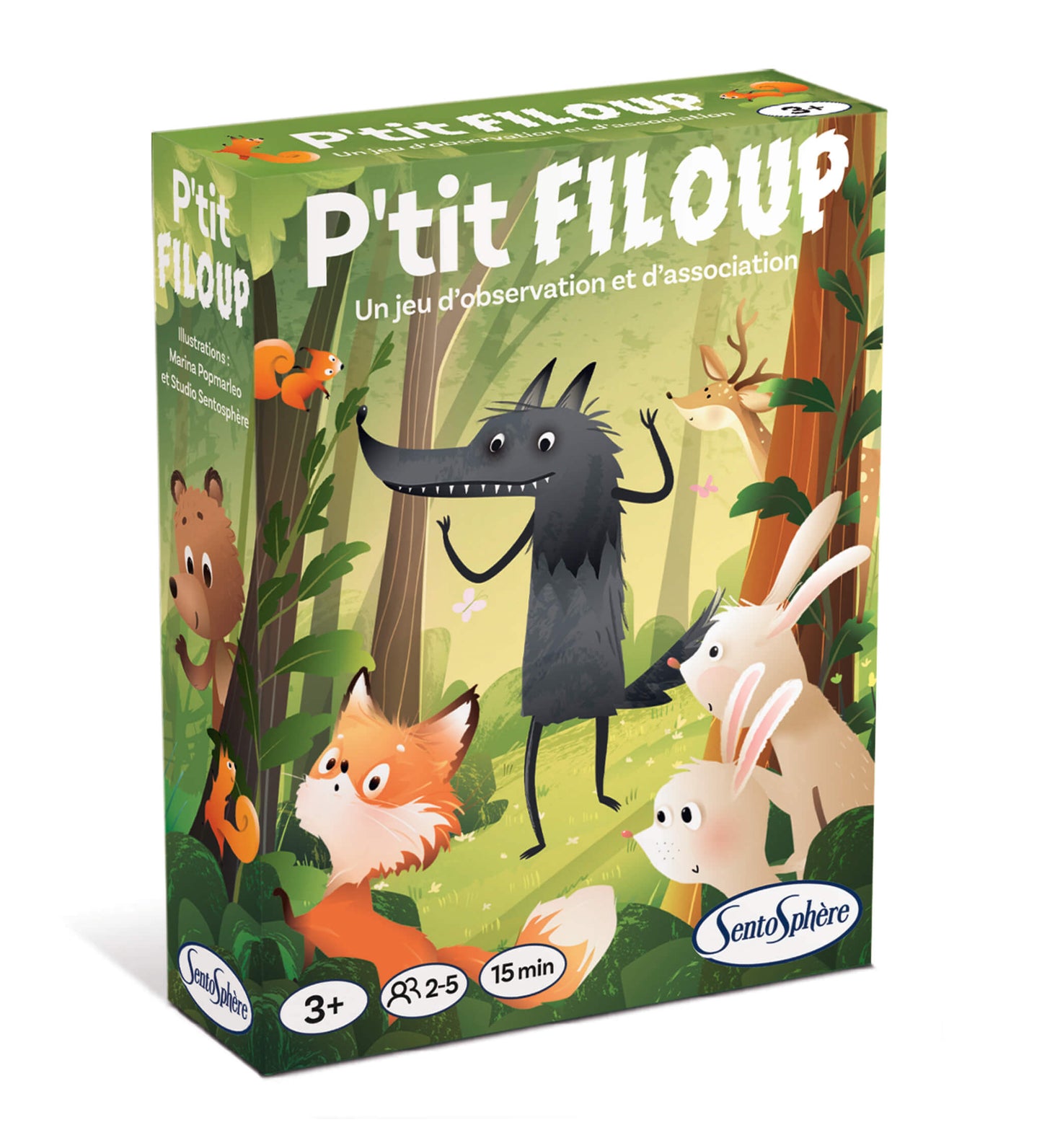 boite du jeu d'observation Ptit Filoup pour enfants de 3 ans