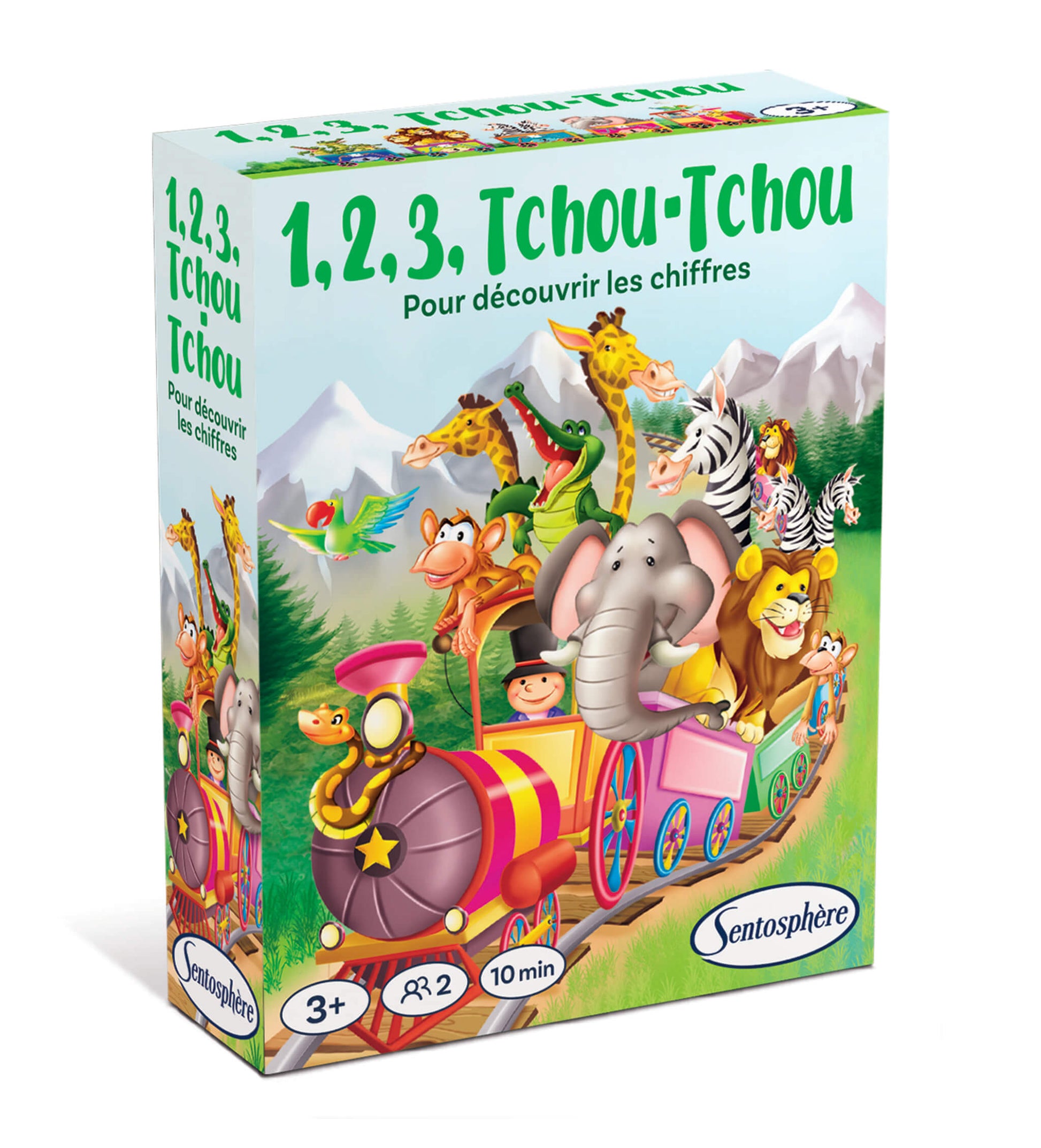 boite du jeu de cartes pour enfants de 3 ans pour apprendre les chiffres