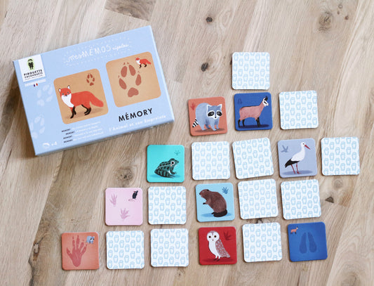 MEMORY L’ANIMAL ET SON EMPREINTE - JEUX - PIROUETTE CACAHOUETE