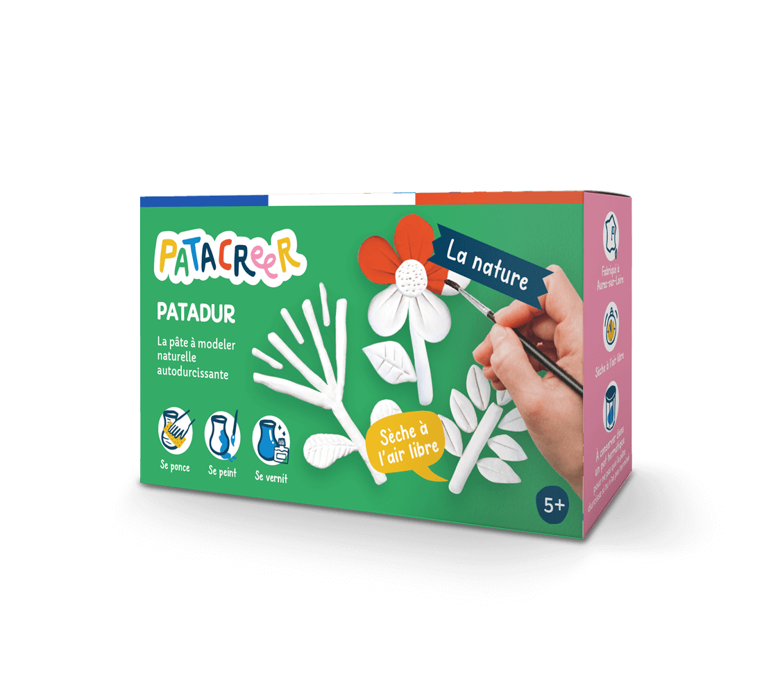 boîte patadur pâte à modeler naturelle autodurcissante la nature pour enfant dès 5 ans