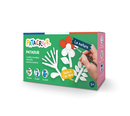 boîte patadur pâte à modeler naturelle autodurcissante la nature pour enfant dès 5 ans