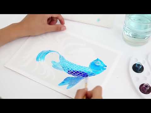 vidéo présentant l'activité d'aquarelle enfant Aquarellum junior pour enfant à partir de 5 ans