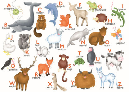 PUZZLE L'ALPHABET DES ANIMAUX