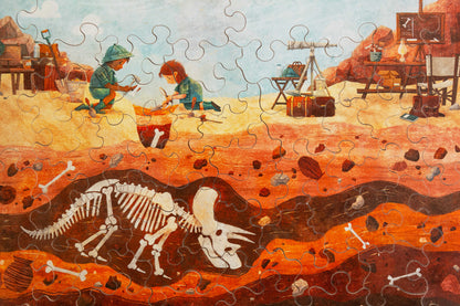 PUZZLE FOUILLE DES DINOSAURES