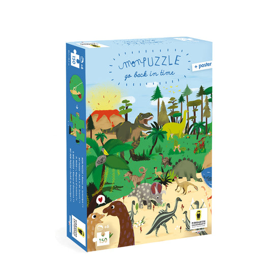 PUZZLE RETOUR AU JURASSIQUE - PUZZLES - PIROUETTE CACAHOUETE