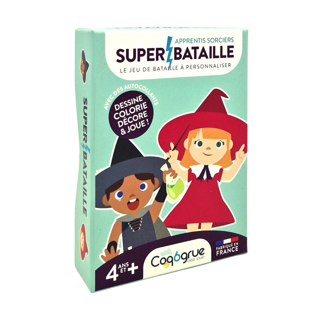 SUPERBATAILLE APPRENTIS SORCIERS - JEUX DE CARTES - COQ6GRUE