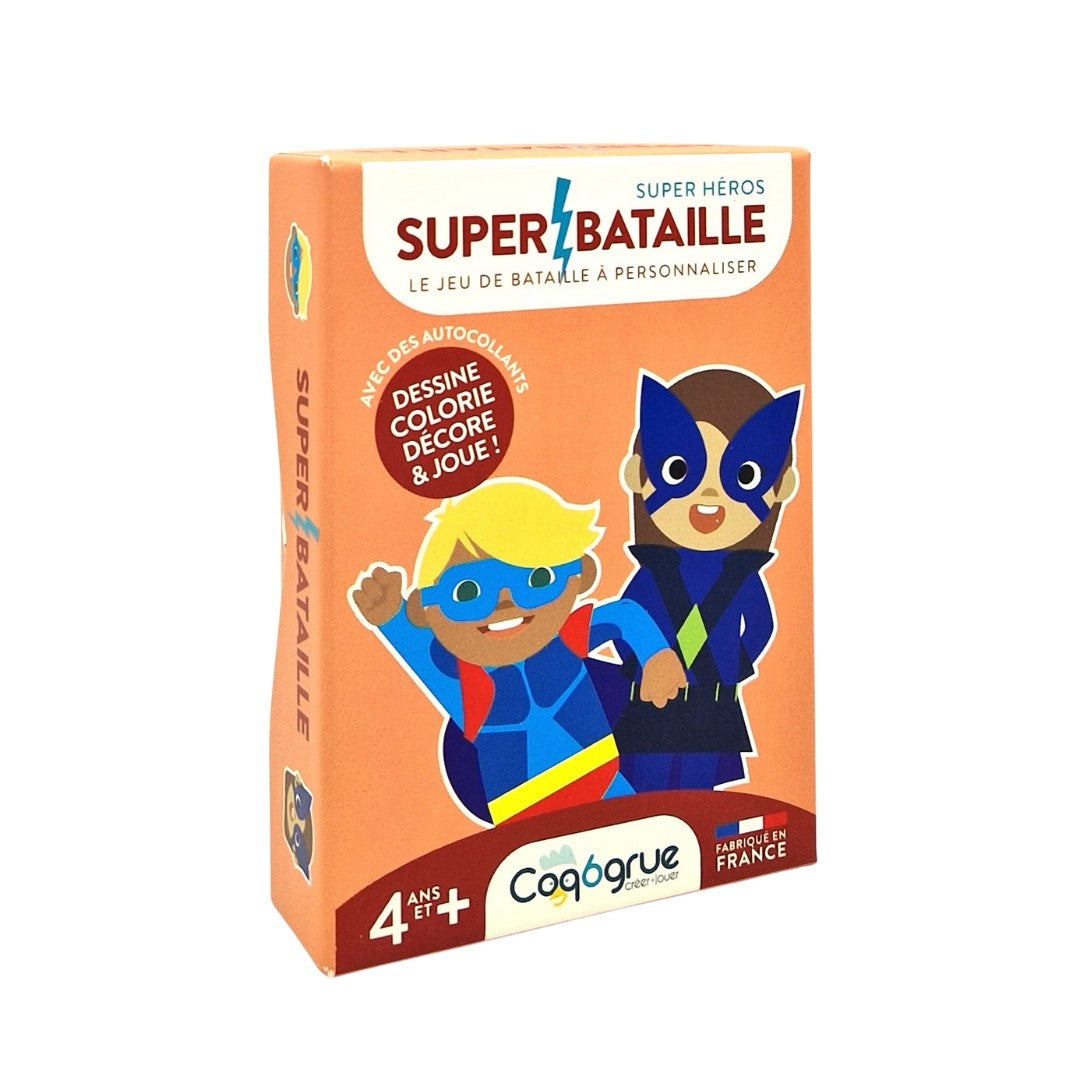 SUPERBATAILLE SUPER HEROS - HEROÏNES - JEUX DE CARTES - COQ6GRUE