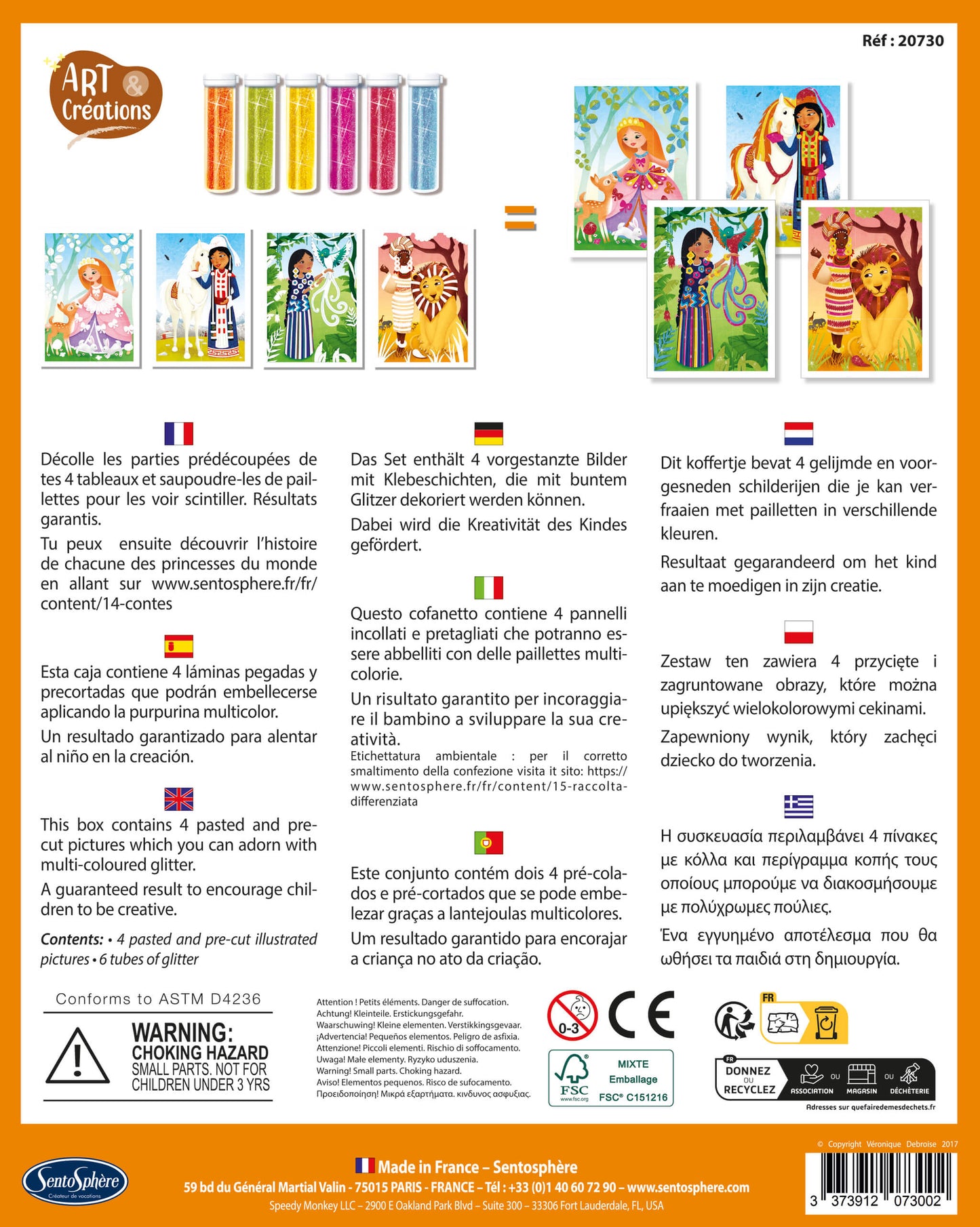 TABLEAUX A PAILLETER PRINCESSES DU MONDE