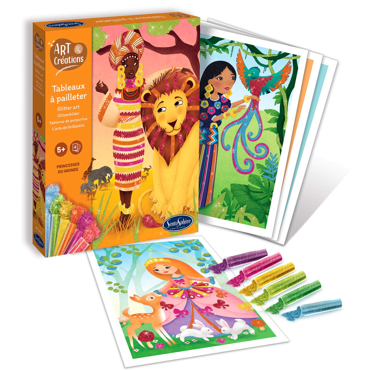 TABLEAUX A PAILLETER PRINCESSES DU MONDE